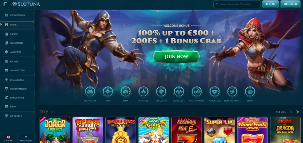 Slotuna Online Casino and Sports Betting