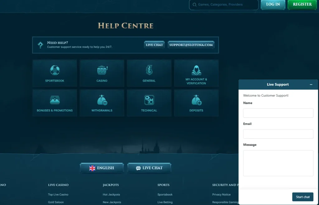 help centre